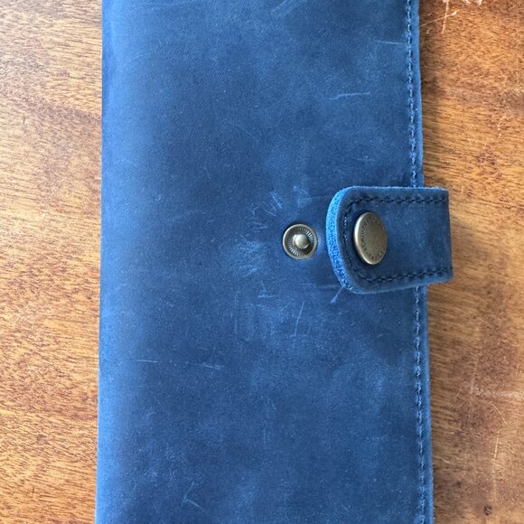 Portland Leather Goods Large Raindrop and Large Bifold Wallet in Deep Water - Picture 10 of 13